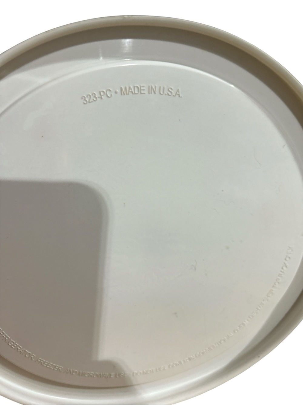 Corelle White 323-PC 1 Quart Replacement Storage Lid Fit 8.75" Storage Bowls EUC - Picture 3 of 4
